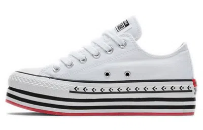 Converse (wmns)  Chuck Taylor All Star Platform Layer Low 'logo Play - White' In White