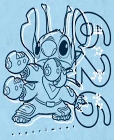 Lilo Stitch Men's Stitch 2 Six Short Sleeve T-shirt