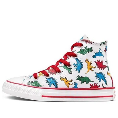 Converse (ps)  Chuck Taylor All Star Dinosaurs High Top 'white Red' In White