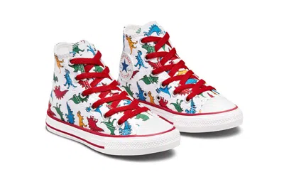 Converse (ps)  Chuck Taylor All Star Dinosaurs High Top 'white Red' In White