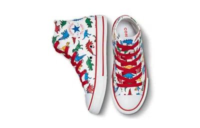Converse (ps)  Chuck Taylor All Star Dinosaurs High Top 'white Red' In White