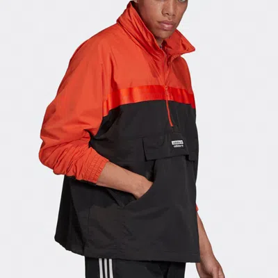 Adidas Originals Track Top D Jacket Fm2278 'black' In Orange