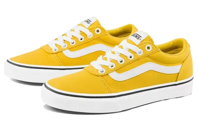 Vans Orange Polyester Sneaker In Yellow