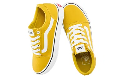 Vans Orange Polyester Sneaker In Yellow