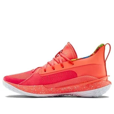 Under Armour X Sour Patch Kids Curry 7 'peach Plasma' In Orange