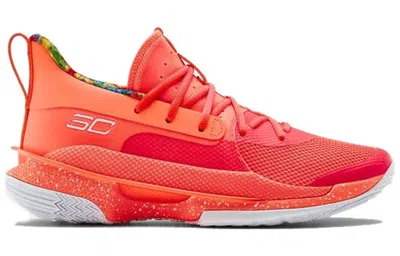Under Armour X Sour Patch Kids Curry 7 'peach Plasma' In Orange