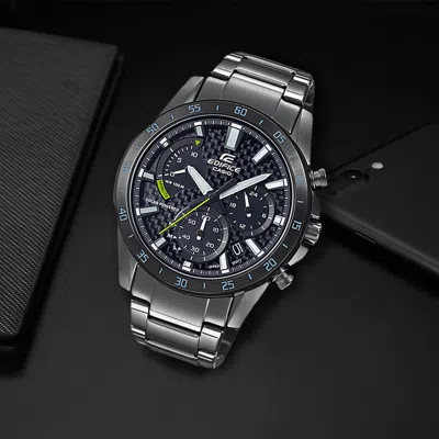 Casio Men's  Edifice Series Minimalistic Casual Watch Business Mens Black Analog In Metallic