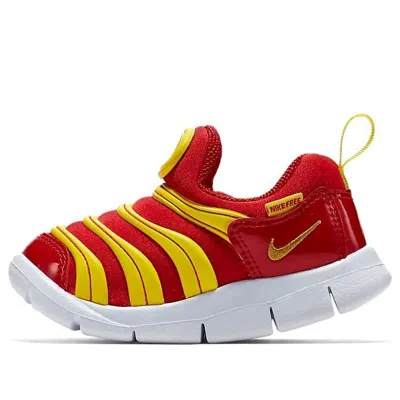 Nike (td)  Dynamo Free Running Shoes Yellow/red