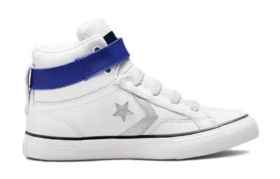 Converse Pro Blaze Strap K 'white Blue Silver'