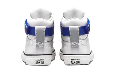 Converse Pro Blaze Strap K 'white Blue Silver'