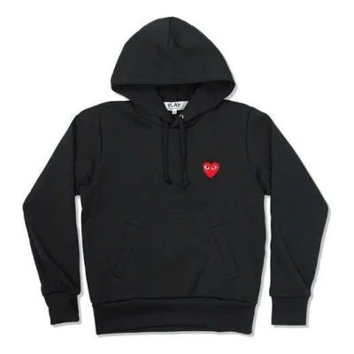 Comme Des Garçons Play (wmns) Comme Des Garcons Play No Zip Hoodie Red Heart Emblem 'black'