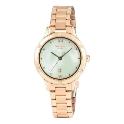 Casio Sheen Fashion Elegant Analog Watch 'wonder Quartz' In Gold