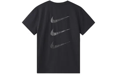 Nike (wmns)  Dri-fit Run Division Back Printing Sports Running T-shirt Black