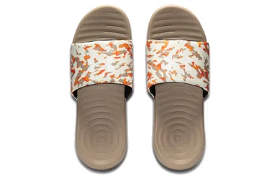 Under Armour Ansa Camo Slipper Pink In Neutral