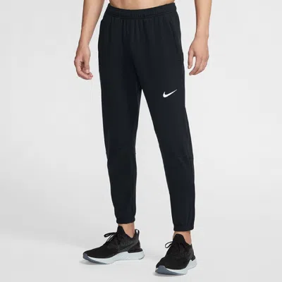 Nike Solo Swoosh Straight-leg Logo-embroidered Cotton-blend Jersey Sweatpants In Black