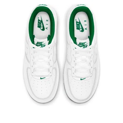 Nike (gs)  Air Force 1 '07 Low 'contrast Stitch - White Pine Green' In Multi