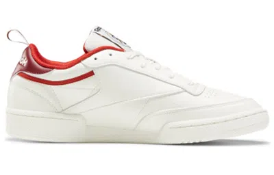 Reebok Club C 85 'chalk Legacy Red' In White