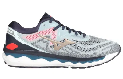 Mizuno Wave Sky 4 Running Shoes Grey/blue In Multi