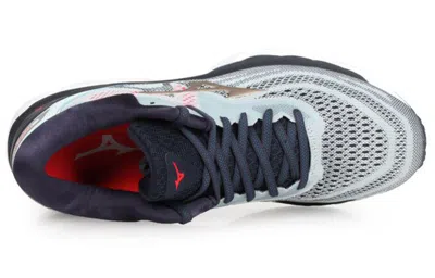 Mizuno Wave Sky 4 Running Shoes Grey/blue In Multi