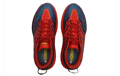 Hoka One One Speedgoat 4 Wide 'fiesta Provincial Blue' In Red