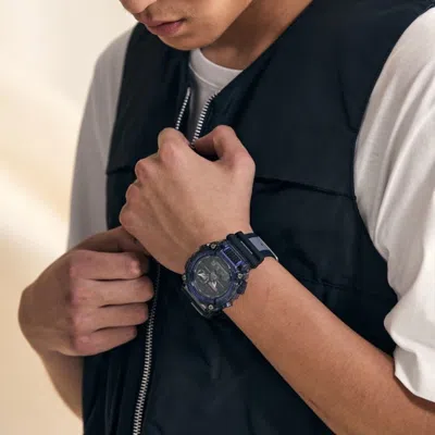 Casio G-shock Analog-digital 'purple' In Blue