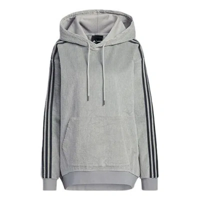 Adidas Originals X Ivy Park Crossover Side Stripe Loose Pullover Gray