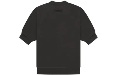 Essentials Fear Of God  Ss23 Ss Waffle Sweatshirt 'off Black'