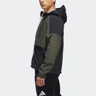 Adidas Originals Adidas O2 Wb Cb Fleece Lined Logo Casual Sports Hooded Jacket White In Gray