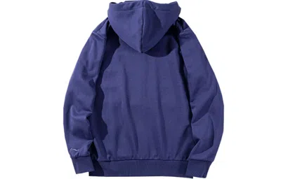 Li-ning Sports Fashion Series Logo Printing Fleece Lined Stay Warm Zipper Jacket 'blue'