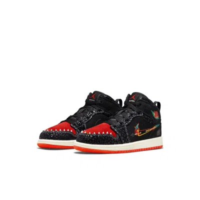 Air Jordan (ps)  1 Mid Se 'siempre Familia' In Black