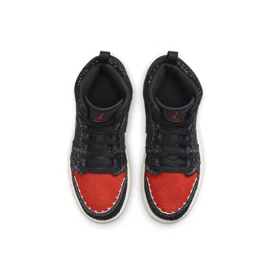 Air Jordan (ps)  1 Mid Se 'siempre Familia' In Black