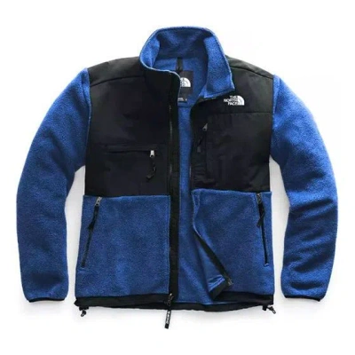 The North Face Mens Retro Denali Colour-block Fleece Jacket Blue In Blue
