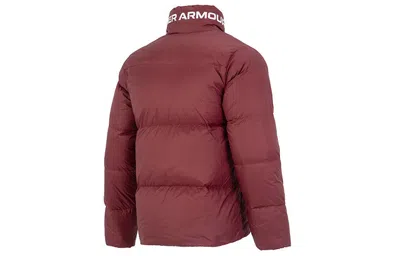 Under Armour Logo Puffer Jacket 'burgundy'