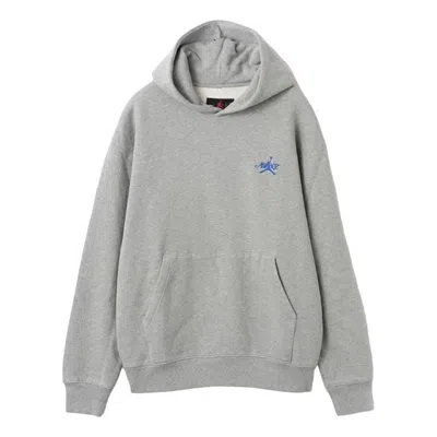 Air Jordan X Awake Ny Fleece Hoodie 'dark Grey Heather Game Royal'