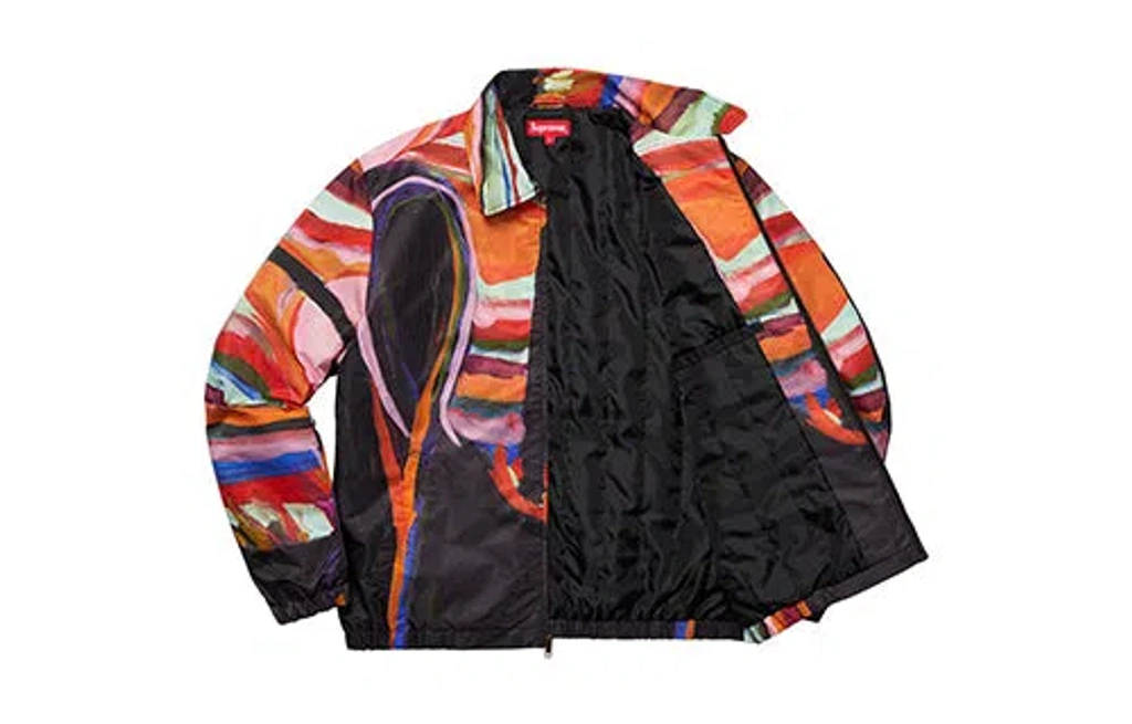 Supreme Ss19 Reaper Work Jacket Painting Cargo Unisex In Multi