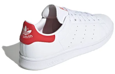 Adidas Originals White & Red Stan Smith Sneakers