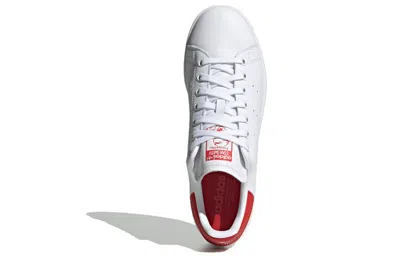 Adidas Originals White & Red Stan Smith Sneakers