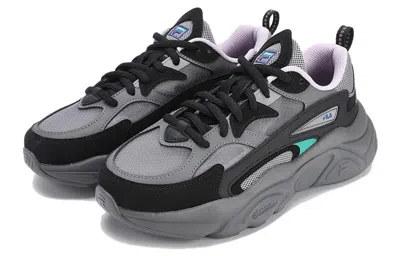 Fila (wmns)  Mars 1s Breathable Retro Sneakers 'grey Black' In Gray