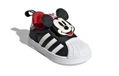 Adidas Originals (td) Adidas Disney X Superstar 360 'mickey Mouse' In Black