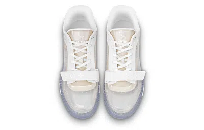 Pre-owned Louis Vuitton Lv Trainers 'transparent' In White