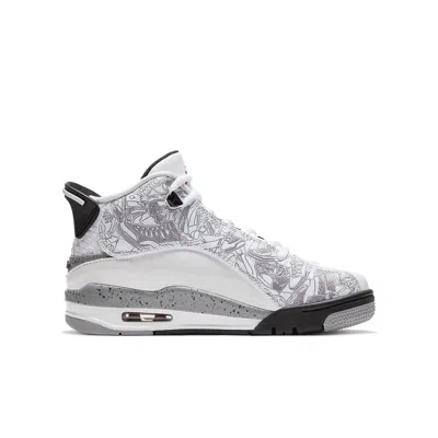 Air Jordan (gs)  Dub Zero 'white Cement' In Animal Print