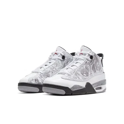 Air Jordan (gs)  Dub Zero 'white Cement' In Animal Print