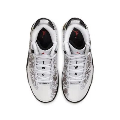 Air Jordan (gs)  Dub Zero 'white Cement' In Animal Print