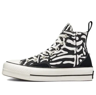 Converse (wmns)  Chuck Taylor All Star Lift Platform High 'animal Mix' In Black