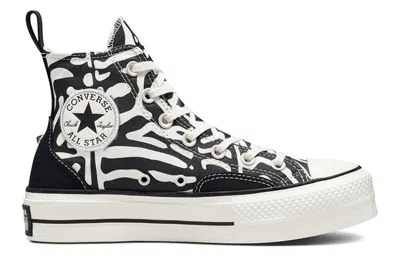 Converse (wmns)  Chuck Taylor All Star Lift Platform High 'animal Mix' In Black