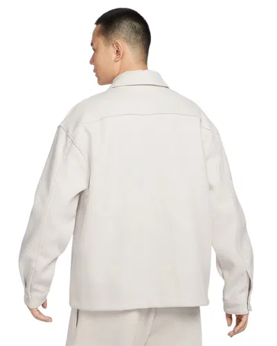 Nike Sportswear Tech Wool Shirt 'grey' In Neutral