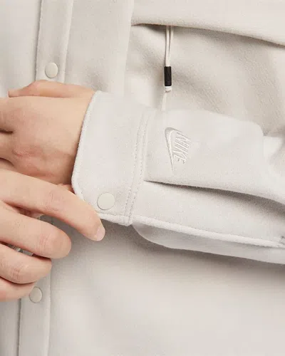 Nike Sportswear Tech Wool Shirt 'grey' In Neutral