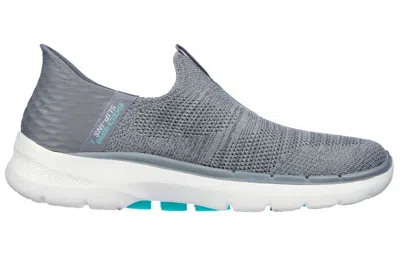 Skechers (wmns)  Go Walk 6 Slip In Fabulous View 'grey' In Gray