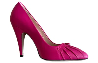 Gucci (wmns)  Nappa Bow High Heel Pumps 'bright Fucsia'