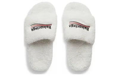 Balenciaga (wmns)  Furry Slides 'white'